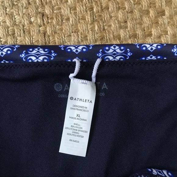 Athleta Tangier Navy Blue Bikini Bottom NWT - Picture 4 of 6